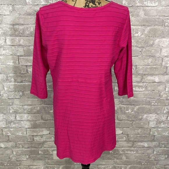 Soft surrounding Pink Textured Top - Picture 3 of 5